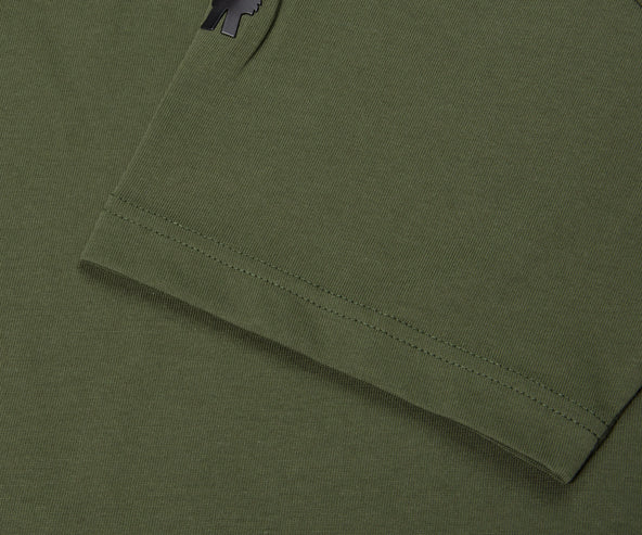 Moncler Grenoble Hashtag Logo T-Shirt Khaki