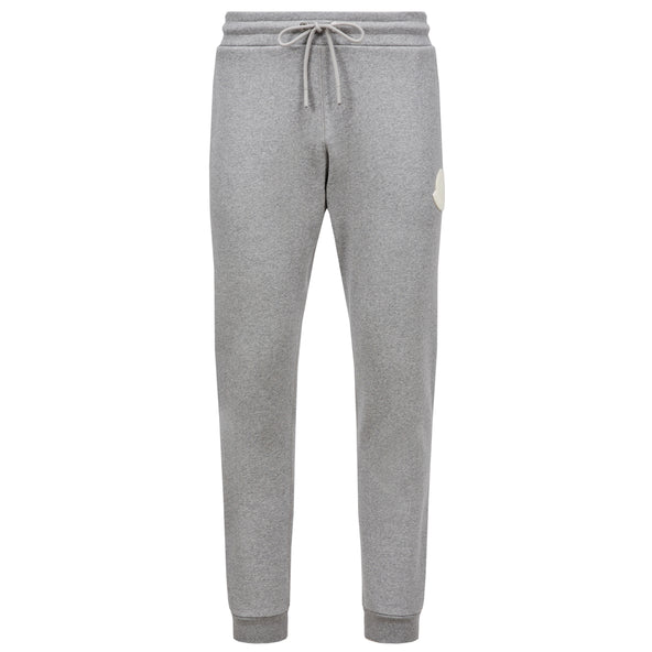 Moncler Rubber Logo Patch Joggers Grey