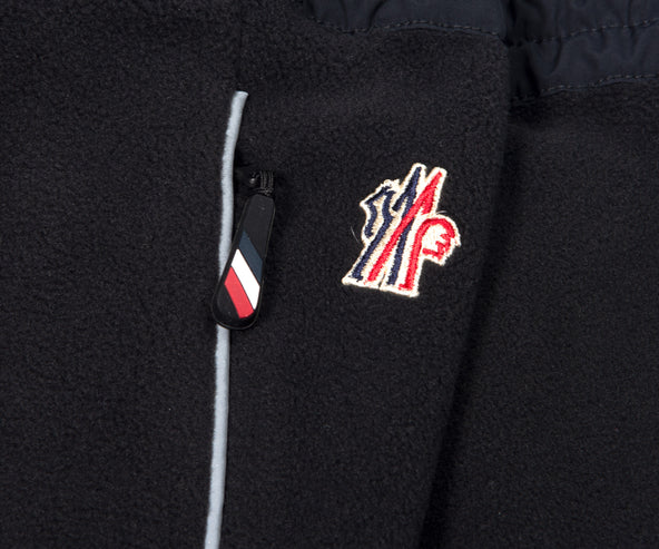 Moncler Grenoble Fleece Joggers With Nylon Panels Black