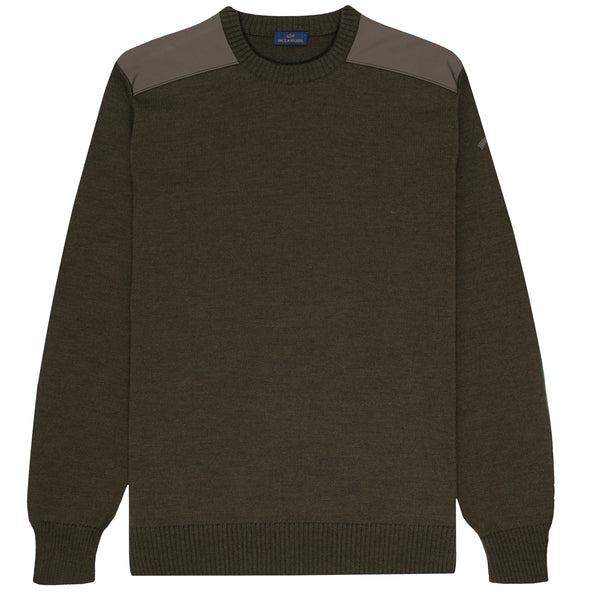 Paul & Shark Typhoon Nylon panelled Knit Military Green