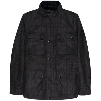 Belstaff  Checked Fieldmaster Jacket Charcoal/Black