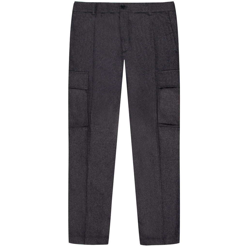 Belstaff  Flannel Cargo Trousers Charcoal Heather