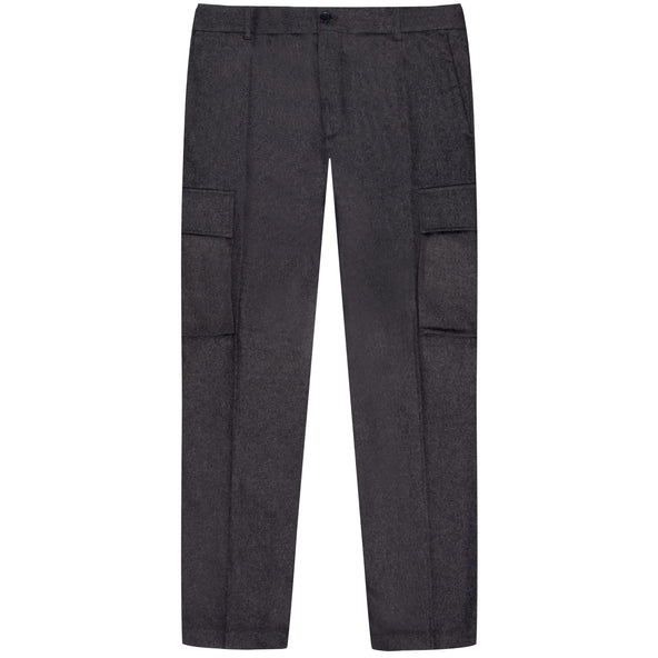 Belstaff  Flannel Cargo Trousers Charcoal Heather