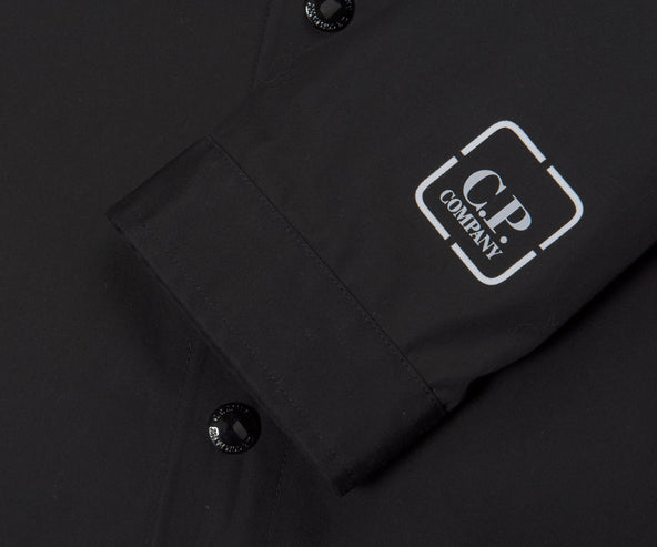 C.P. Company Metropolis Full Button Overshirt Black