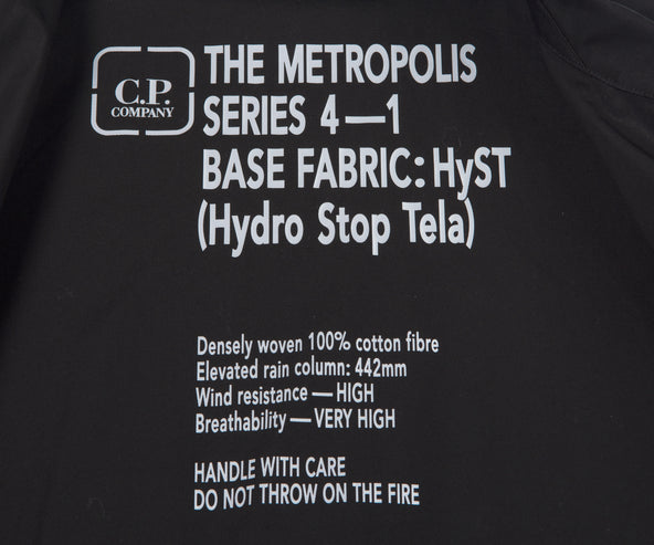 C.P. Company Metropolis Full Button Overshirt Black