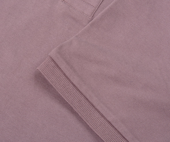 C.P. Company Stretch Piquet Striped Collar Polo Purple