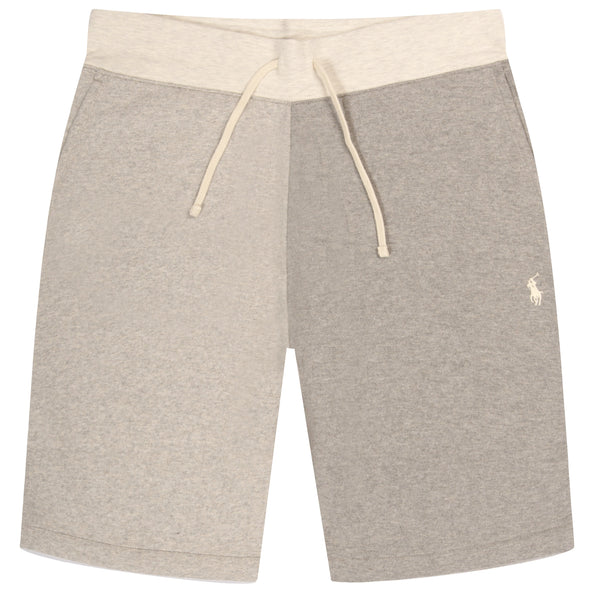 Polo Ralph Lauren Drawstring Colour Block Fleece Shorts New Sand Heather