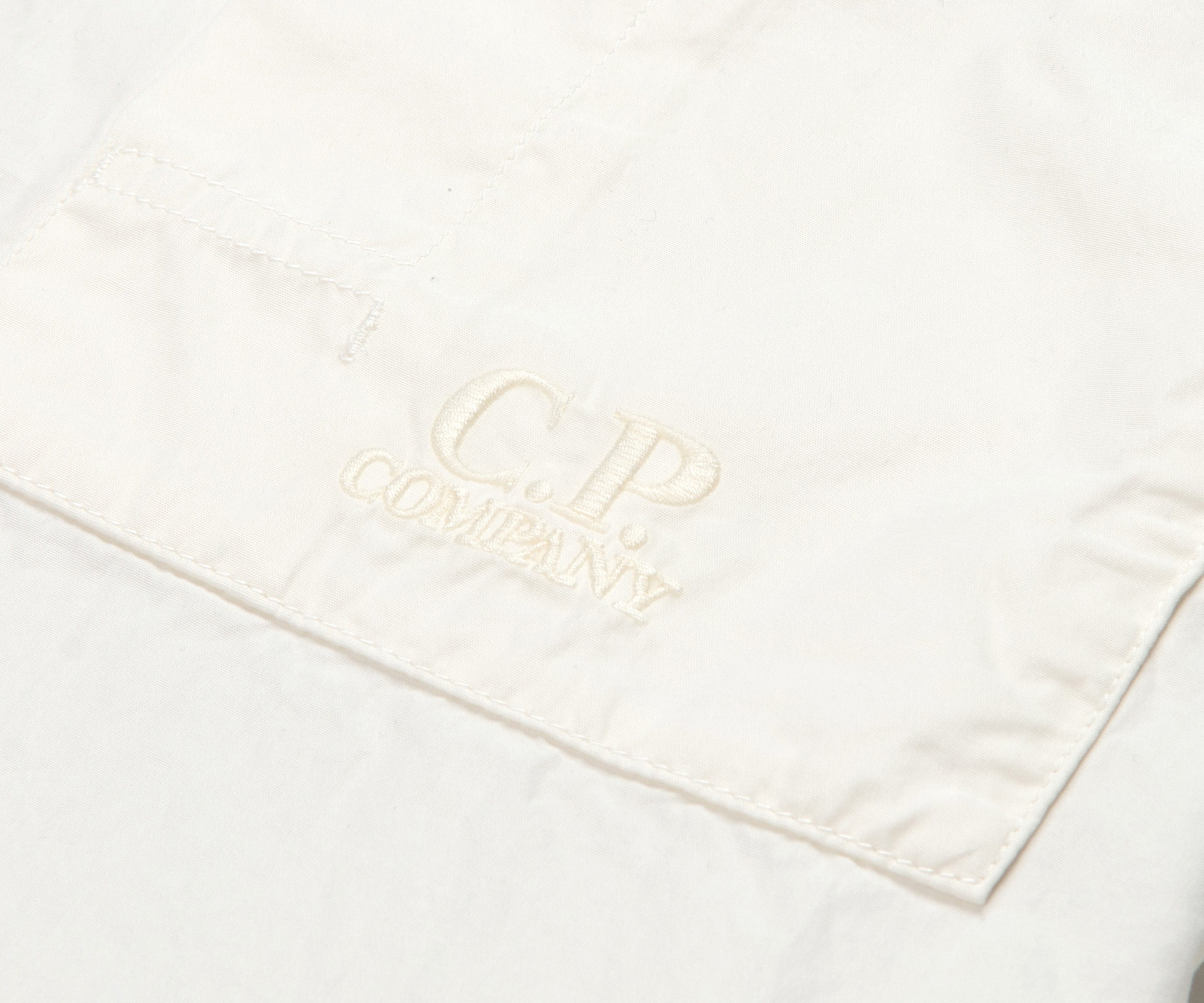 C.P. Company LS Poplin Shirt Off White