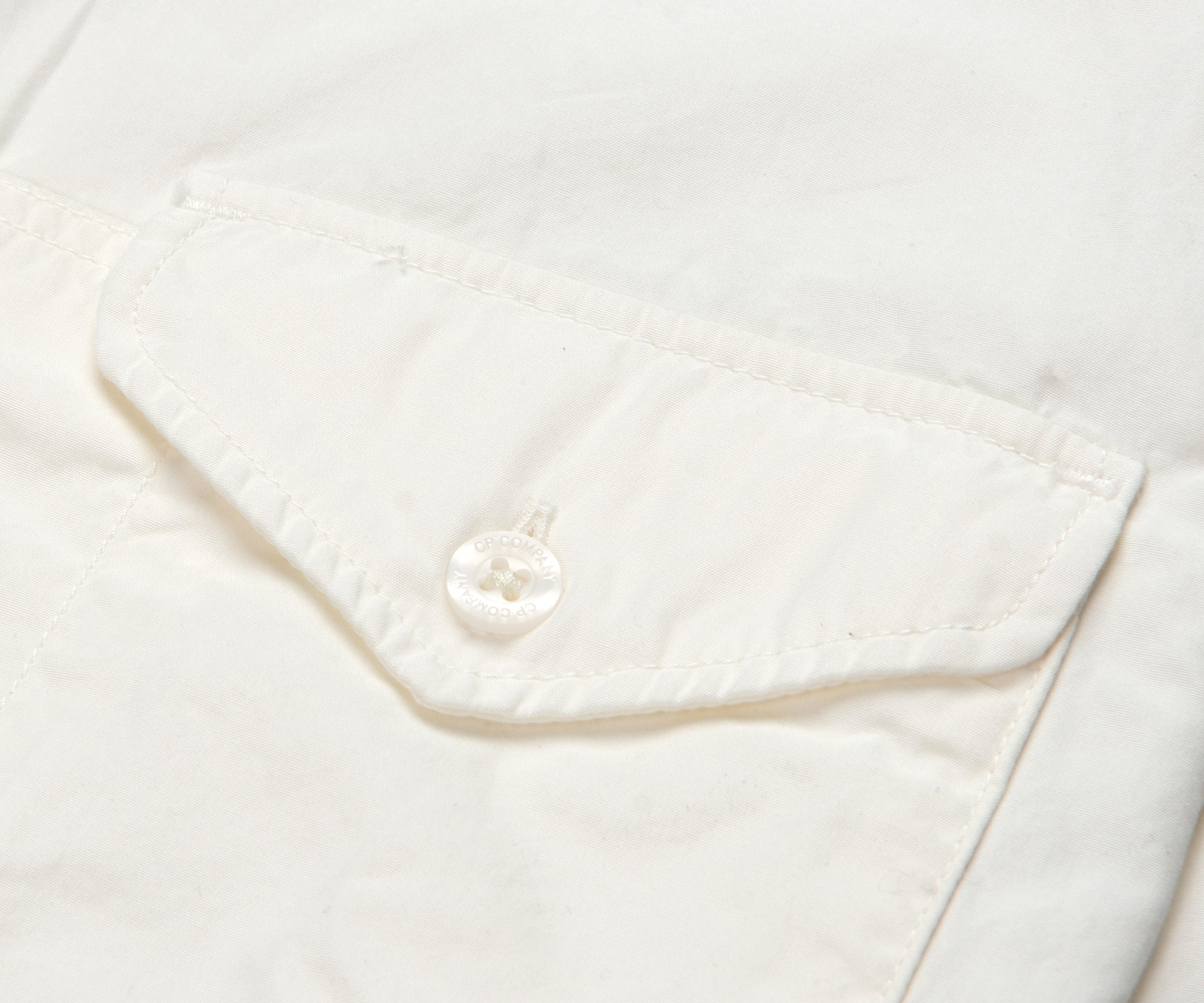 C.P. Company LS Poplin Shirt Off White