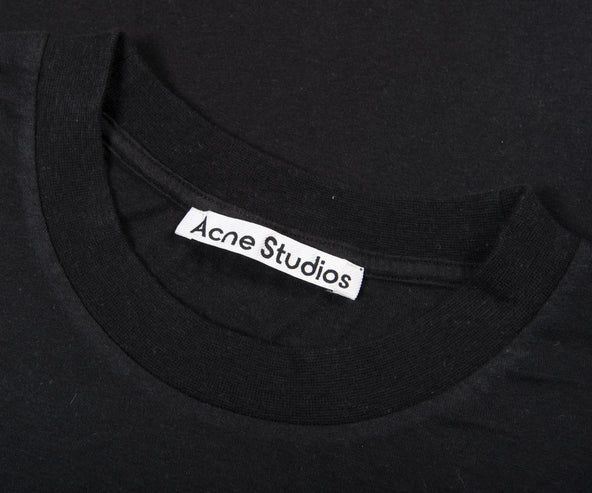 Acne Studios Glow In The Dark Logo T-Shirt Faded Black