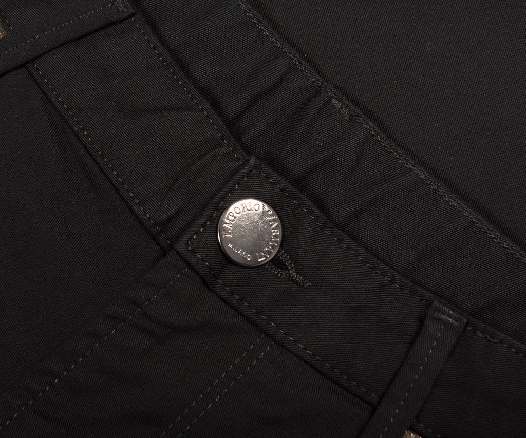 Emporio Armani Black J06 Slim Fit Stretch Chino