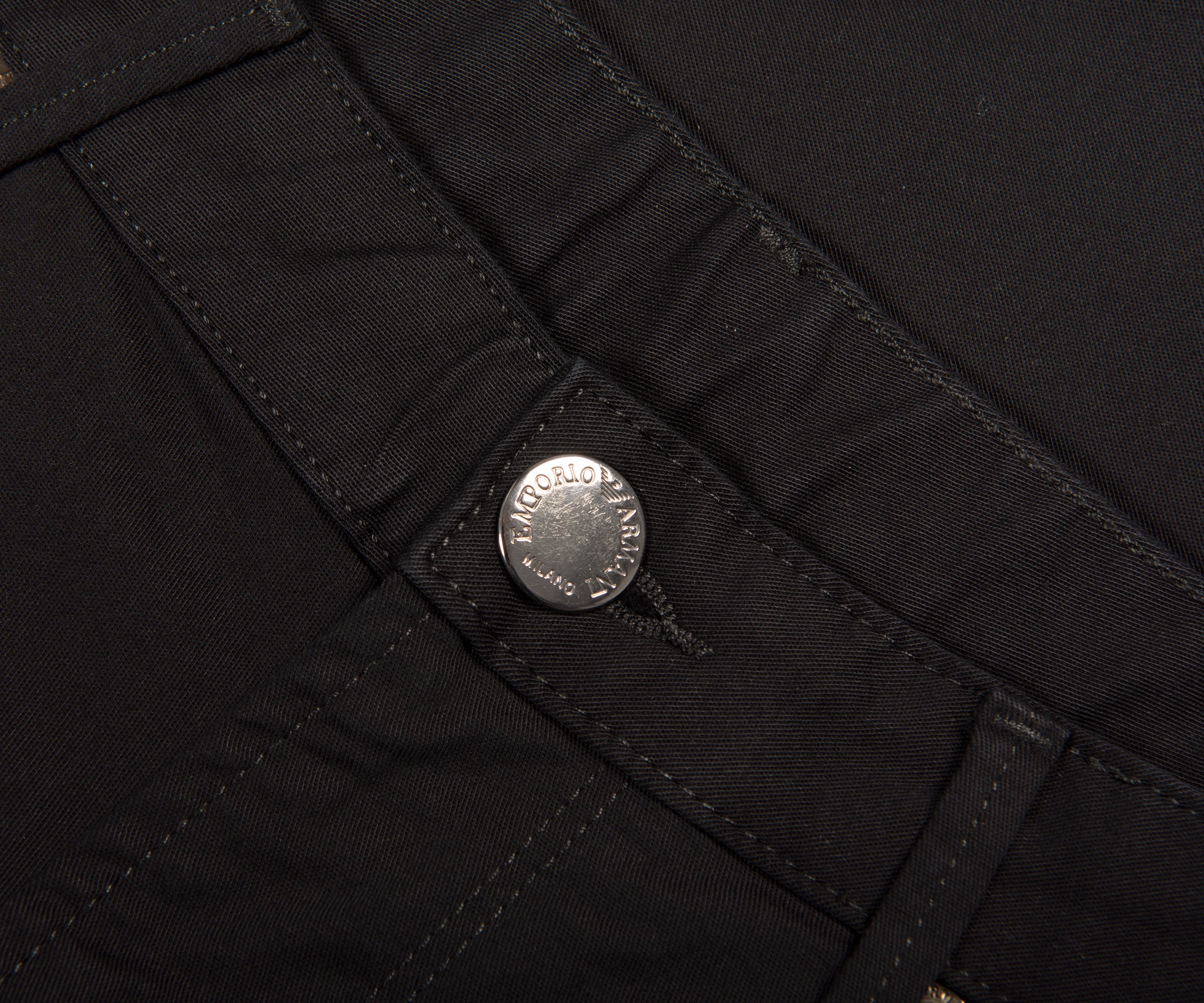 Emporio Armani Black J06 Slim Fit Stretch Chino