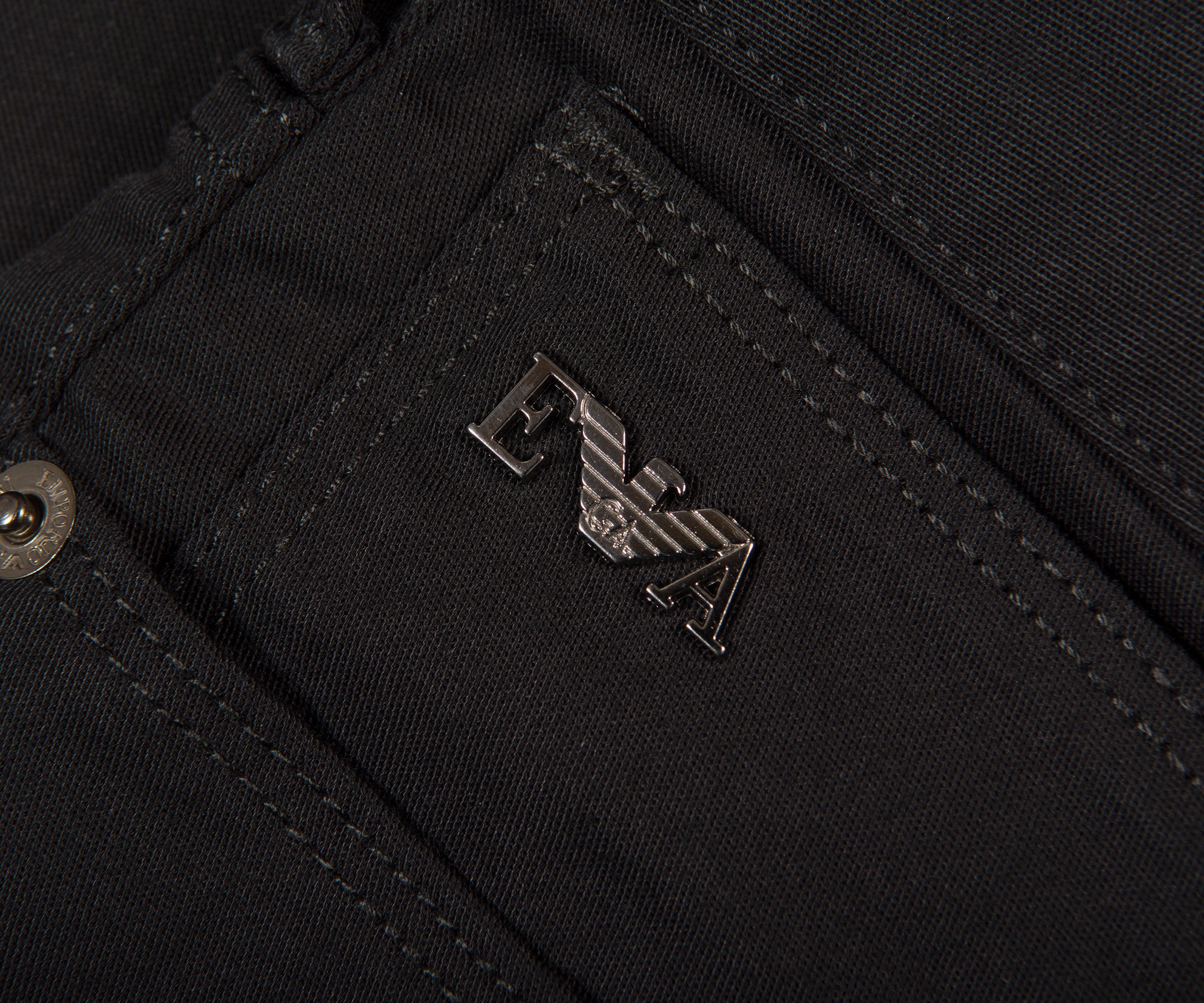 Emporio Armani Black J06 Slim Fit Stretch Chino