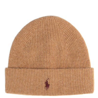 Polo Ralph Lauren Cashmere Beanie Brown Sugar Melange