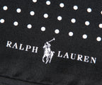 Ralph Lauren Polka-Dot Silk Pocket Square Black