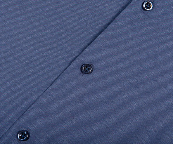 HUGO BOSS C-HAL Casual Fit Jersey LS Shirt Open Blue