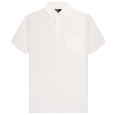 Polo Ralph Lauren Custom Slim Fit Chest Pocket Oxford Polo White
