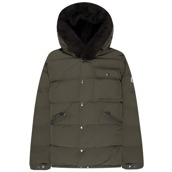 Moncler Marcelettes Guibbotto Fur Hooded jacket Khaki