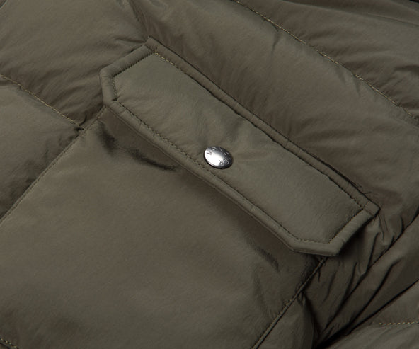 Moncler Marcelettes Guibbotto Fur Hooded jacket Khaki