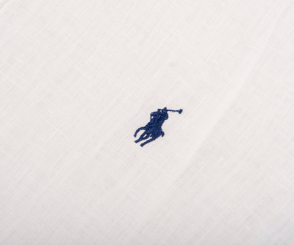 Polo Ralph Lauren Custom Fit Linen Shirt White