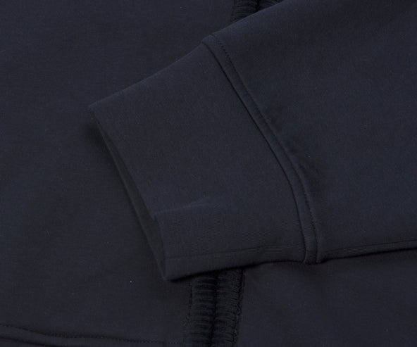 Emporio Armani Corduroy Lined Hoodie Navy