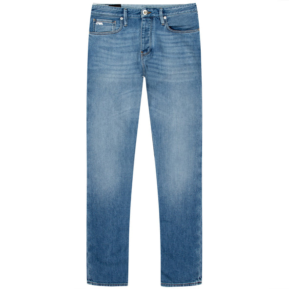 Emporio Armani J75 Slim Fit Denim Jeans Light Blue