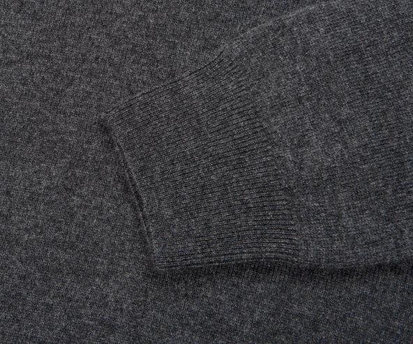 Polo Ralph Lauren Classic Logo 1/4 Zip Knit Dark Charcoal Heather