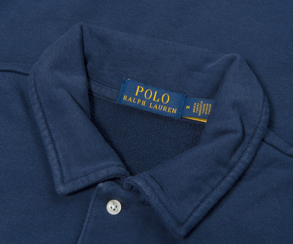 Polo Ralph Lauren Loopback Fleece Collared Sweatshirt Cruise Navy