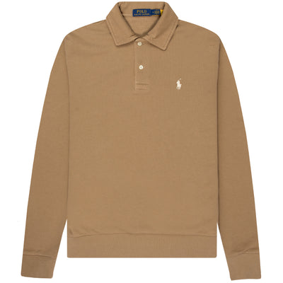 Polo Ralph Lauren Loopback Fleece Collared Sweatshirt Brown