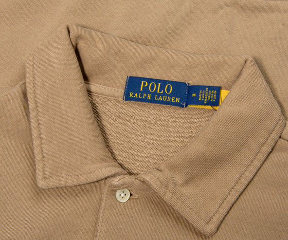 Polo Ralph Lauren Loopback Fleece Collared Sweatshirt Brown