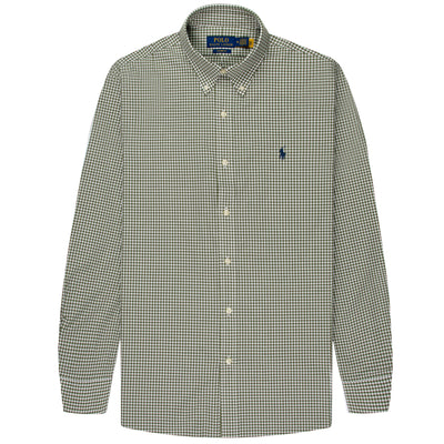 Polo Ralph Lauren Gingham Stretch Poplin Shirt Pine/White