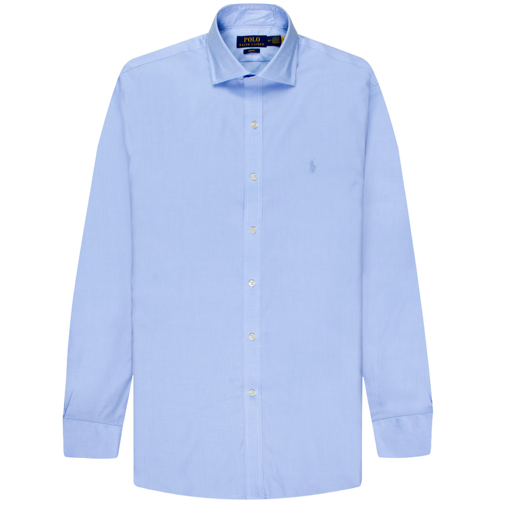 Ralph Lauren Regent Slim Fit Textured Shirt Blue