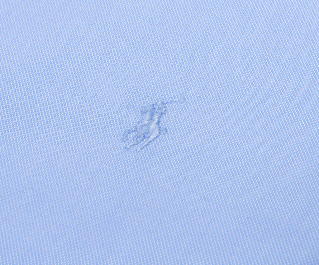 Ralph Lauren Regent Slim Fit Textured Shirt Blue