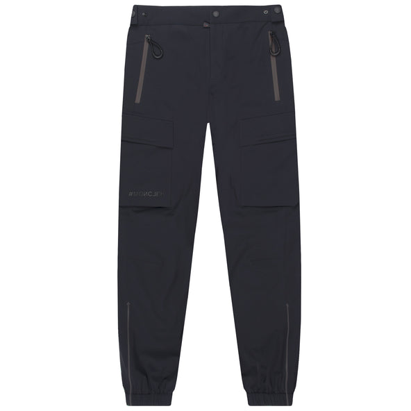 Moncler Grenoble Large Pockets sport Cuffed Trousers Black