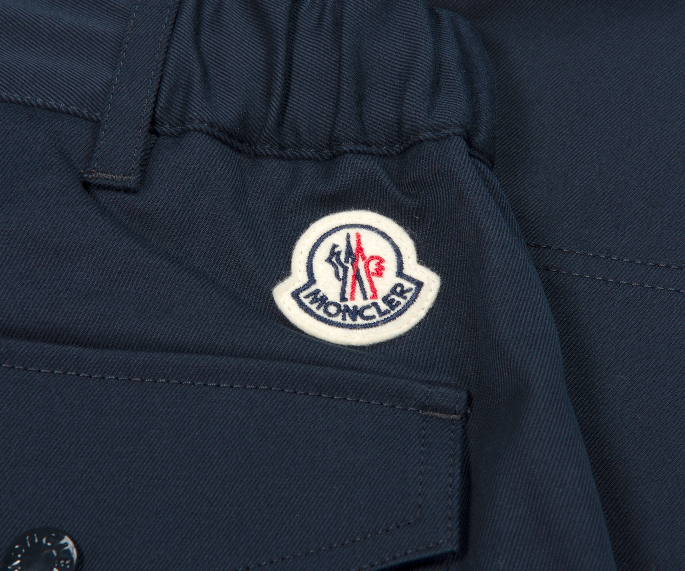 Moncler Straight Leg Cargo Trousers Navy