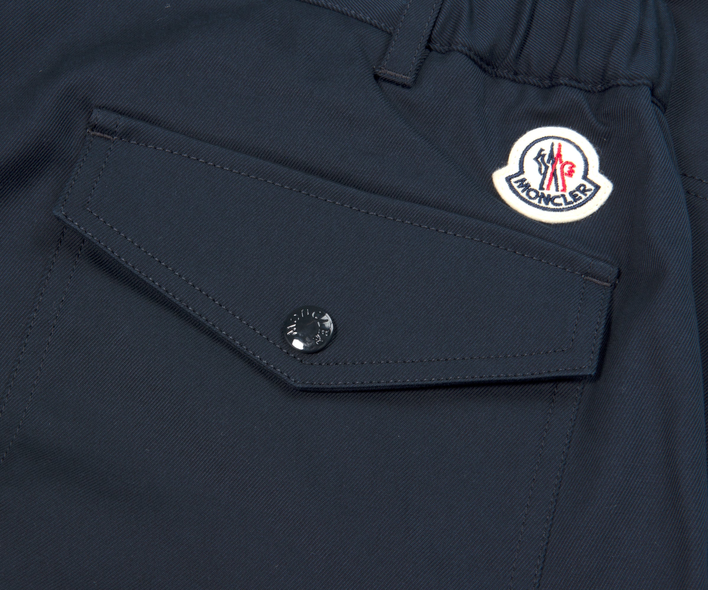 Moncler Straight Leg Cargo Trousers Navy