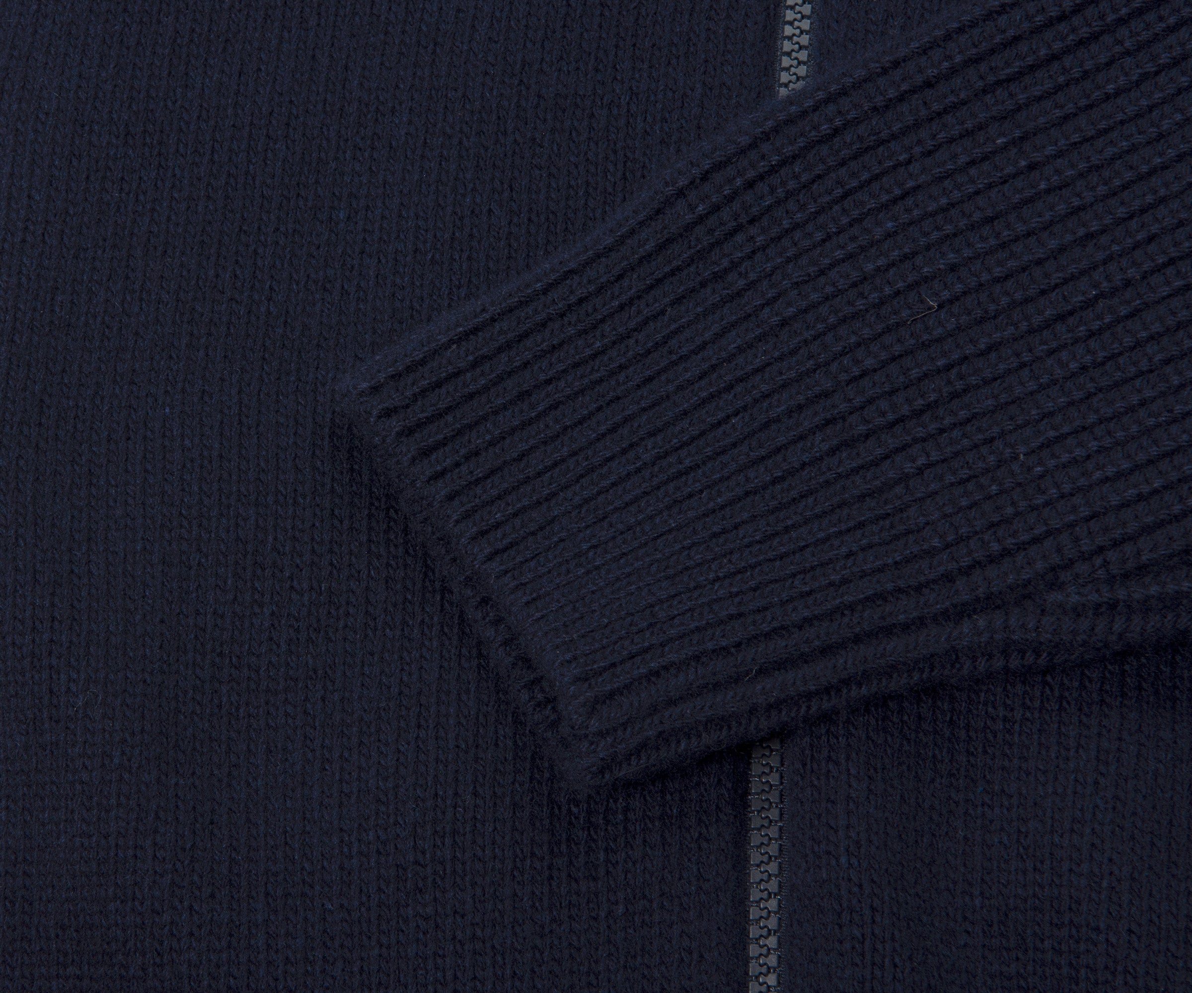 Moncler Back Quilted Zip Up Cardigan Navy