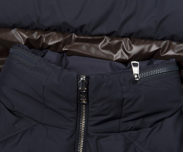 Moncler Peclet Reversible Archive Jacket Navy/Brown