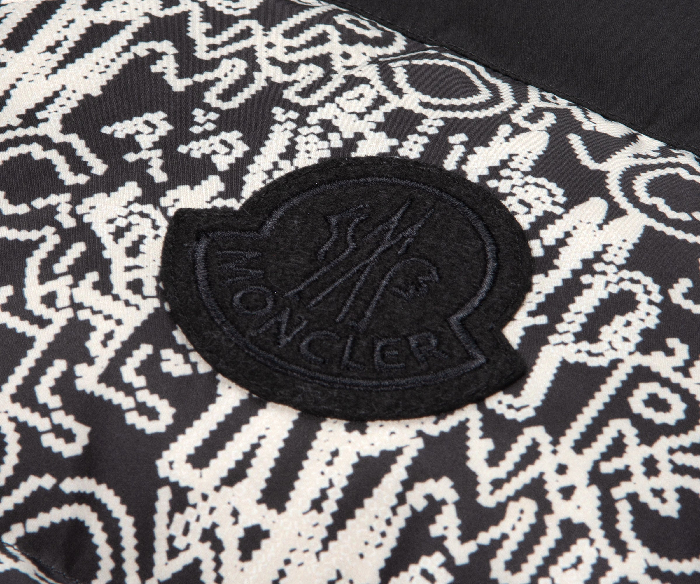Moncler Chubasco 2 In 1 Printed Jacket Black/White