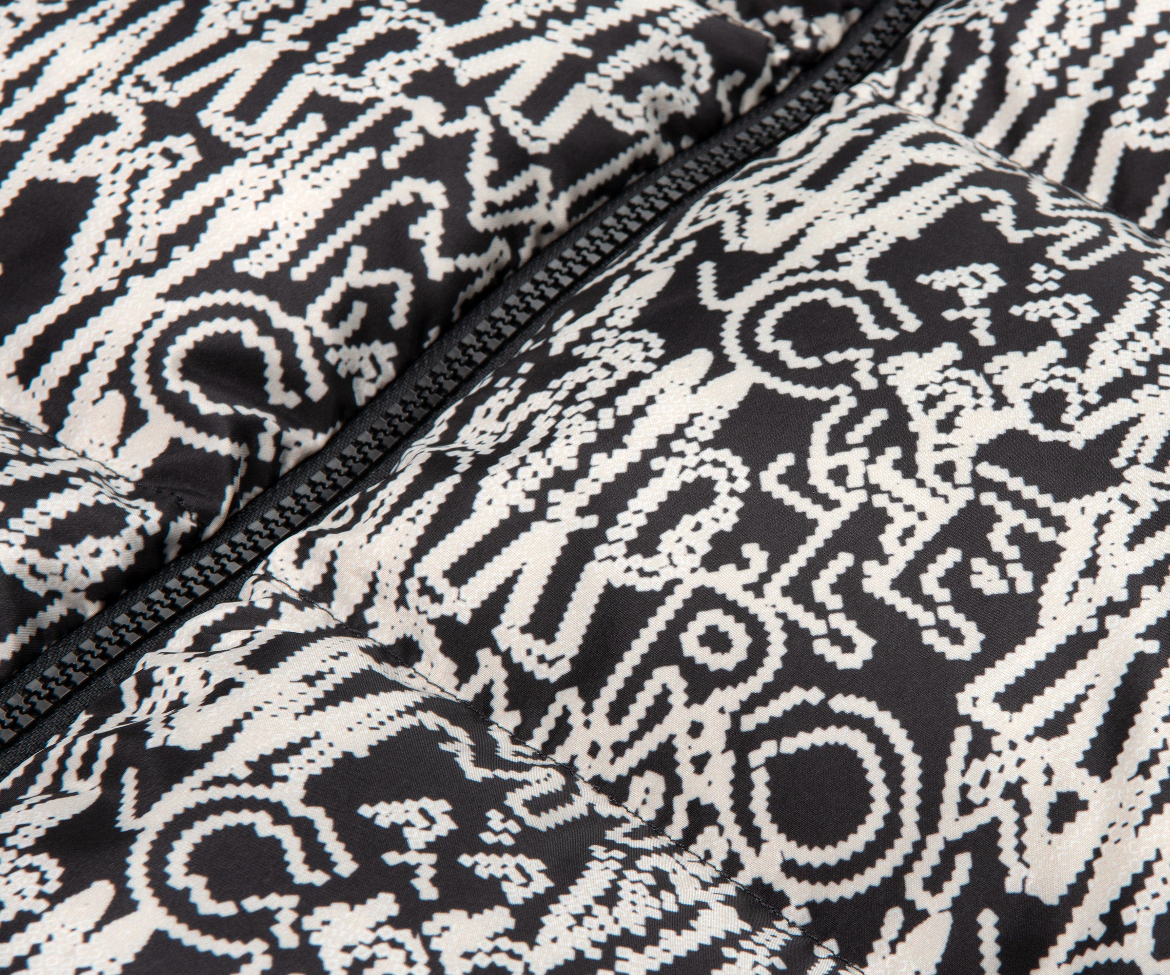 Moncler Chubasco 2 In 1 Printed Jacket Black/White