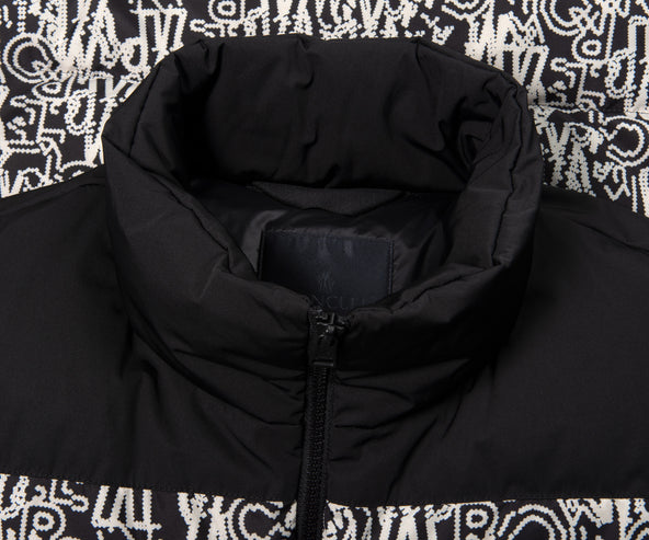 Moncler Chubasco 2 In 1 Printed Jacket Black/White