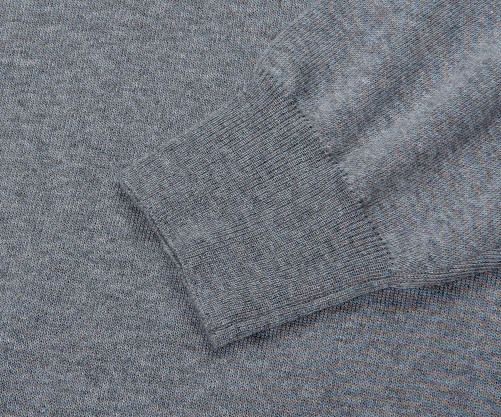Canali Merino Wool Roll Neck Mid Grey