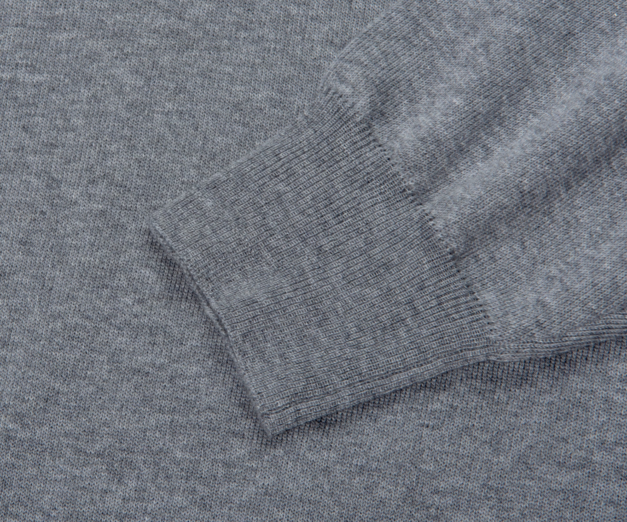 Canali Merino Wool Roll Neck Mid Grey