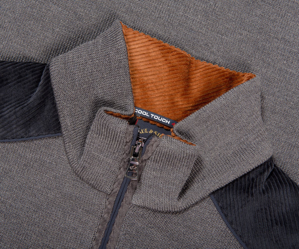 Paul & Shark Cool Touch 4.0 Pullover 1/4 Zip Knit Grey