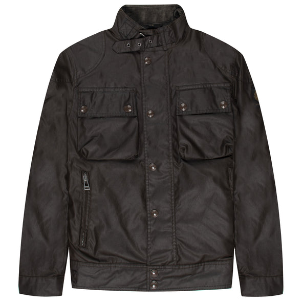 Belstaff Racemaster Waxed Cotton Jacket Burnt Oak – Pockets