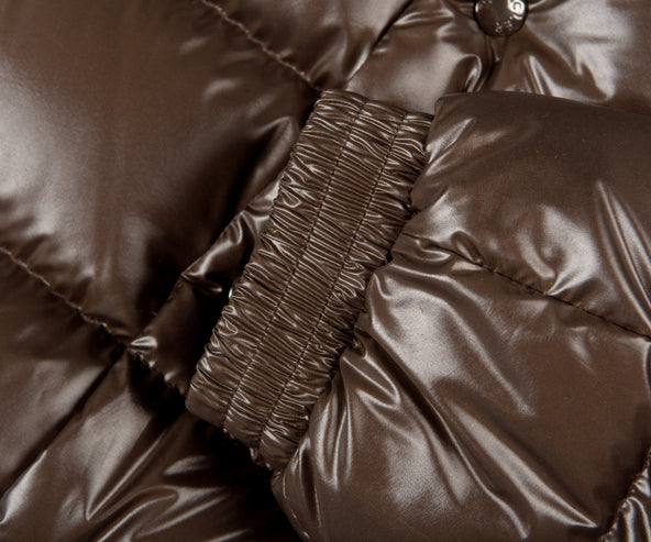 Moncler Lule Short Down Jacket Brown