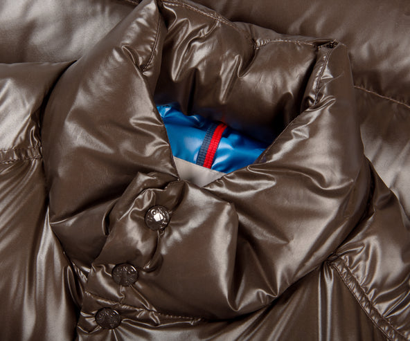 Moncler Lule Short Down Jacket Brown