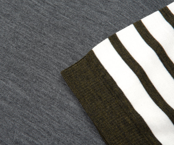 Thom Browne Funmix Fine Merino Wool 4-Bar Relaxed Fit Polo