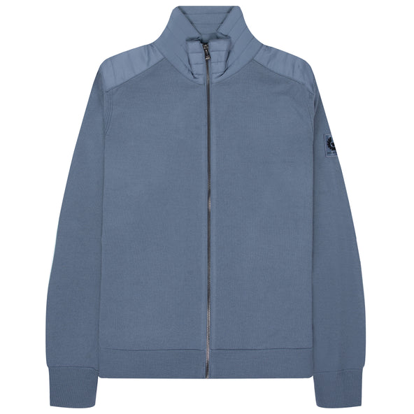 Belstaff  Kelby Zip Cardigan Blue Flint