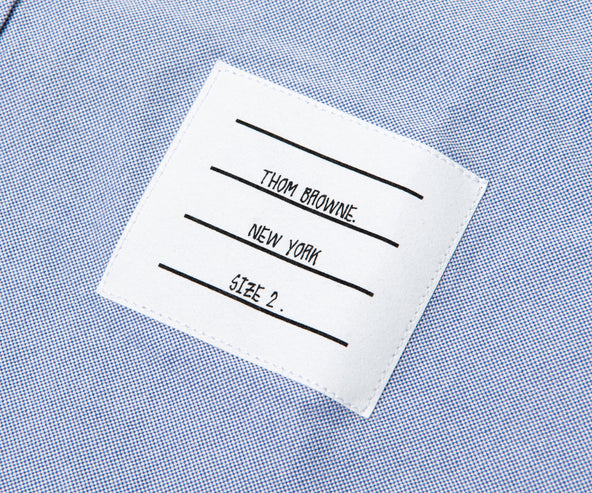 Thom Browne Oxford Stacked Sleeve Shirt Blue